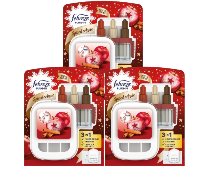Febreze 3Volution Complete Starter Kits Spiced Apple Fragrance X 3